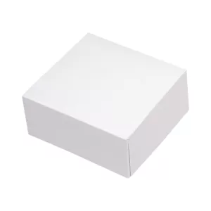 Boîte patisserie blanche 16x16x8cm (M)